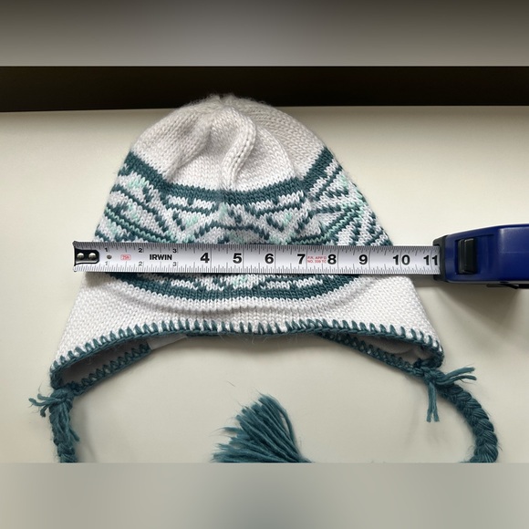 Columbia Winter Knit Hat/Toque with Braided Strings (lined) - Picture 2 of 7